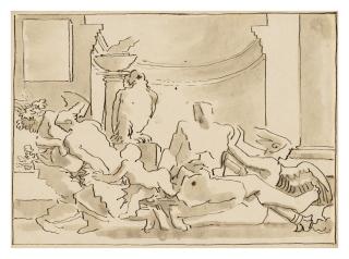 Fortunato Duranti - The Birth of Bacchus from the Thigh of Jupiter