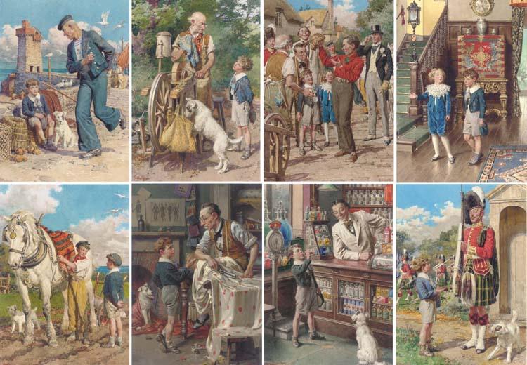 Fortunino Matania R.I. - A Complete Set of Illustrations For The Tinker\'S Wig