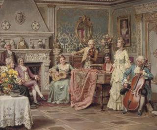 Fortunino Matania - At The Recital