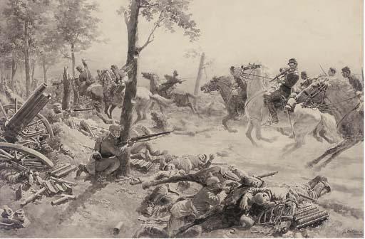 Fortunino Matania - In The Heat of Battle