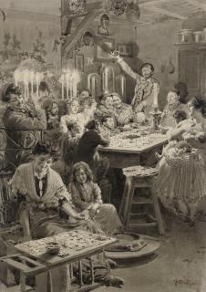 Fortunino Matania - The bingo game