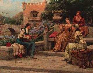 Fortunino Matania - The Troubador