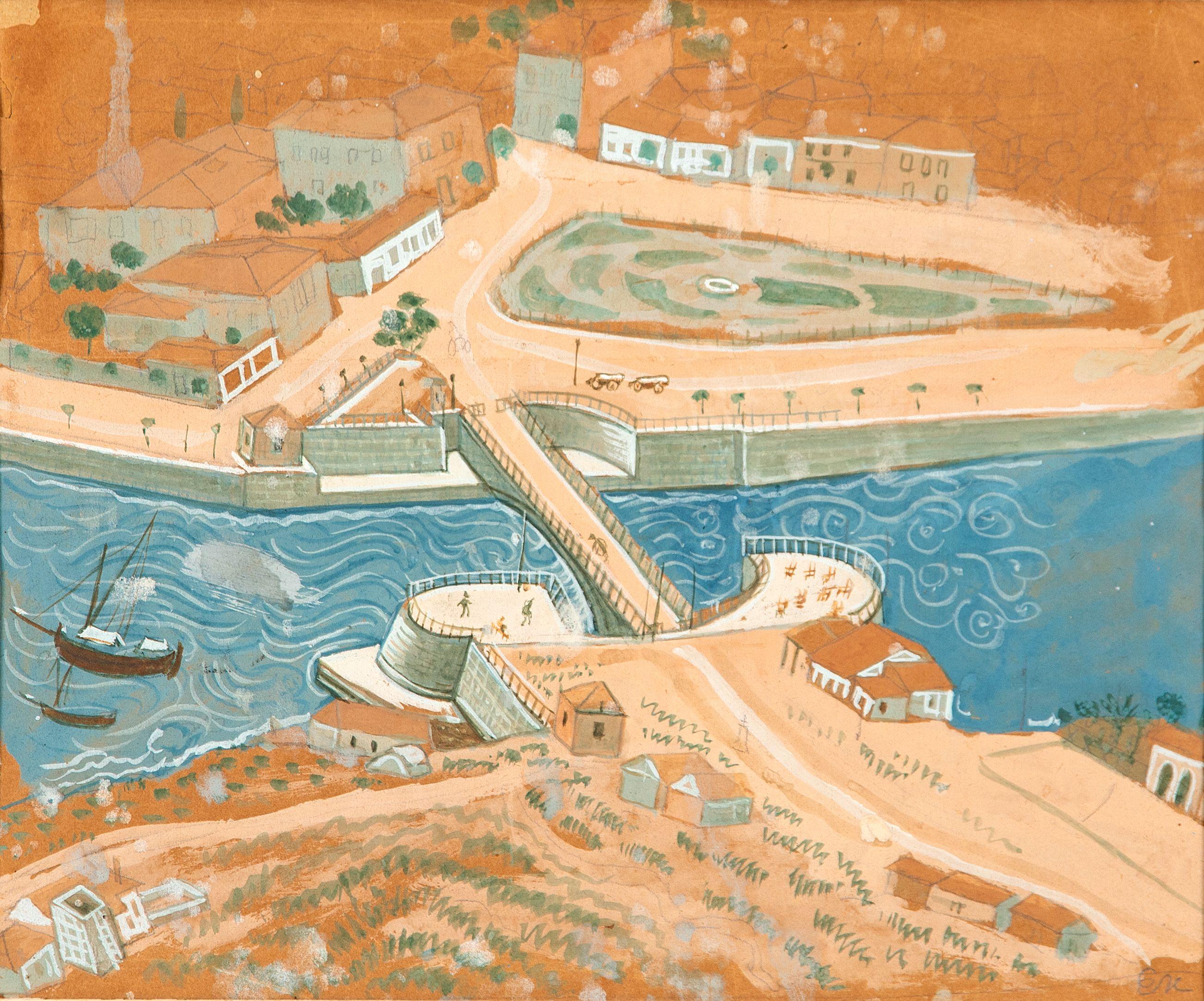 Fotis Kontoglou - Bridge, Chalkida