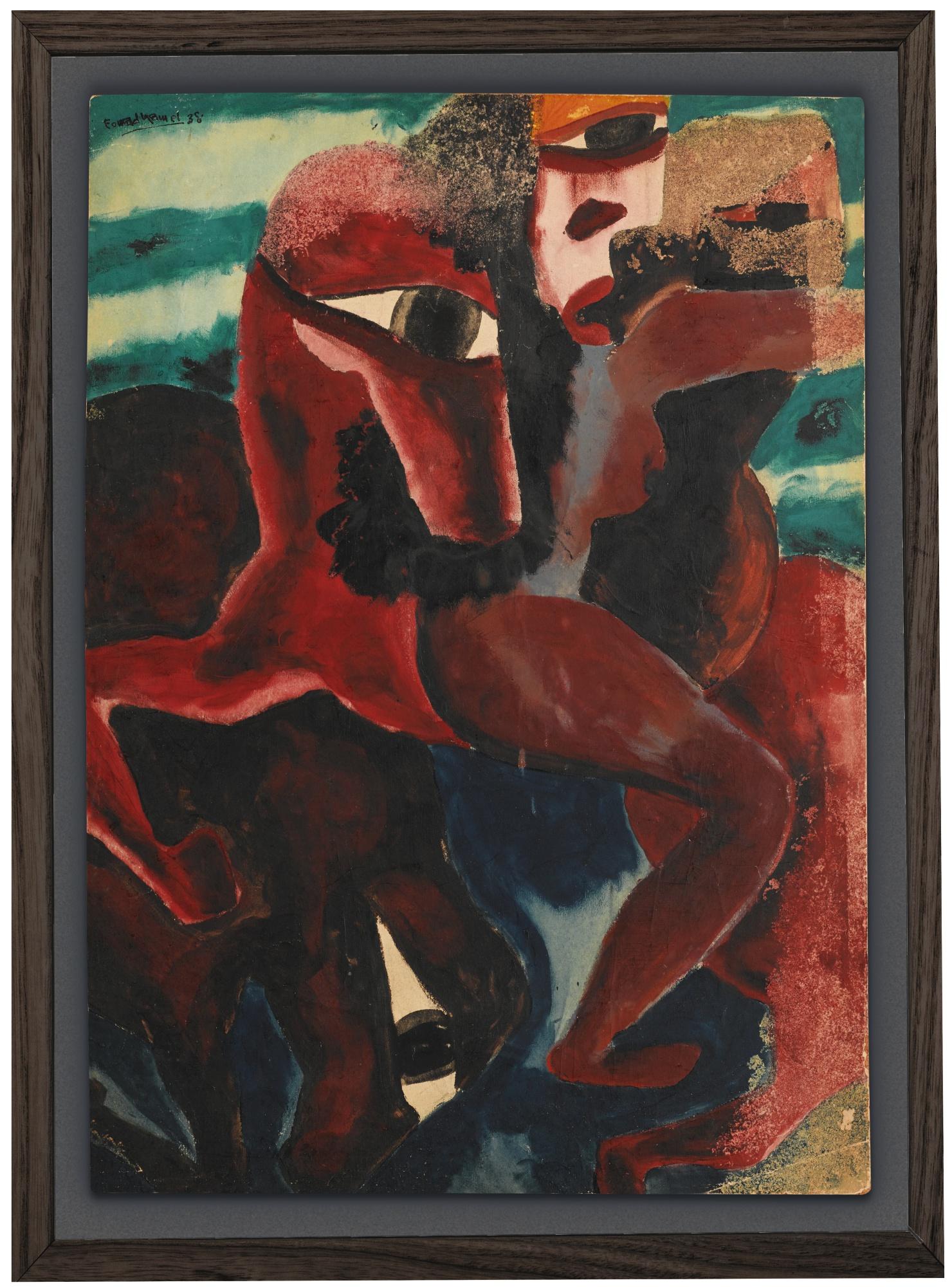 Fouad Kamel - Egyptian untitled (Woman With A Horse)