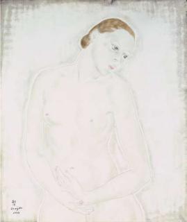Foujita Tsuguharu - Femme nue
