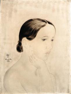 Foujita Tsuguharu - Femme