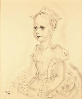 Foujita Tsuguharu - Jeune fille