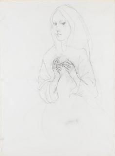 Foujita - Étude de Vierge (Study of Virgin)