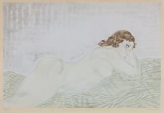 Foujita - Femme Blonde Allongée (Reclining Nude)