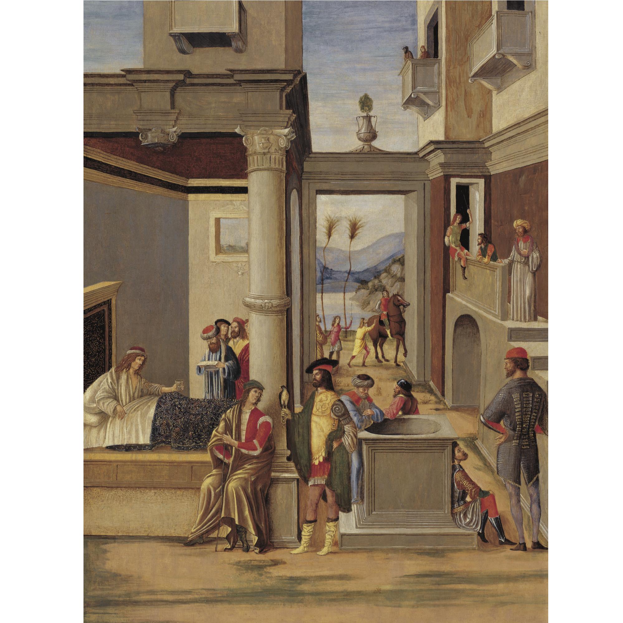 Four Episodes From The Life Of Alexander The Great: Alexander Taming His Horse, Bucephalus; Alexander And Aristotle; Alexander Apprising Soldiers Of The Victories Of His Father, King Philip Of Macedonia; Alexander And His Physician Philip 