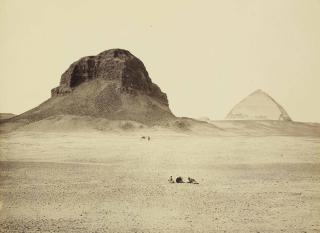 Frances Frith - The Pyramids of Dahshur, from the East, 1858