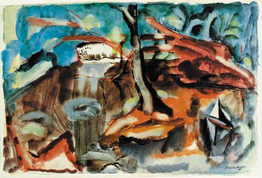 Frances Hodgkins - River Pool, Somerset