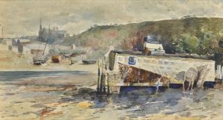 Frances Hodgkins - The Sardine Boat, Port Chalmers