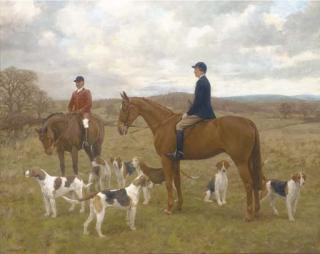 Frances Mabel Hollams - The Monmouthshire hunt