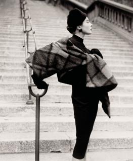 Frances Mclaughlin-Gill - Bettina Graziani wearing Schiaparelli Daytime ensemble, Paris, 1952