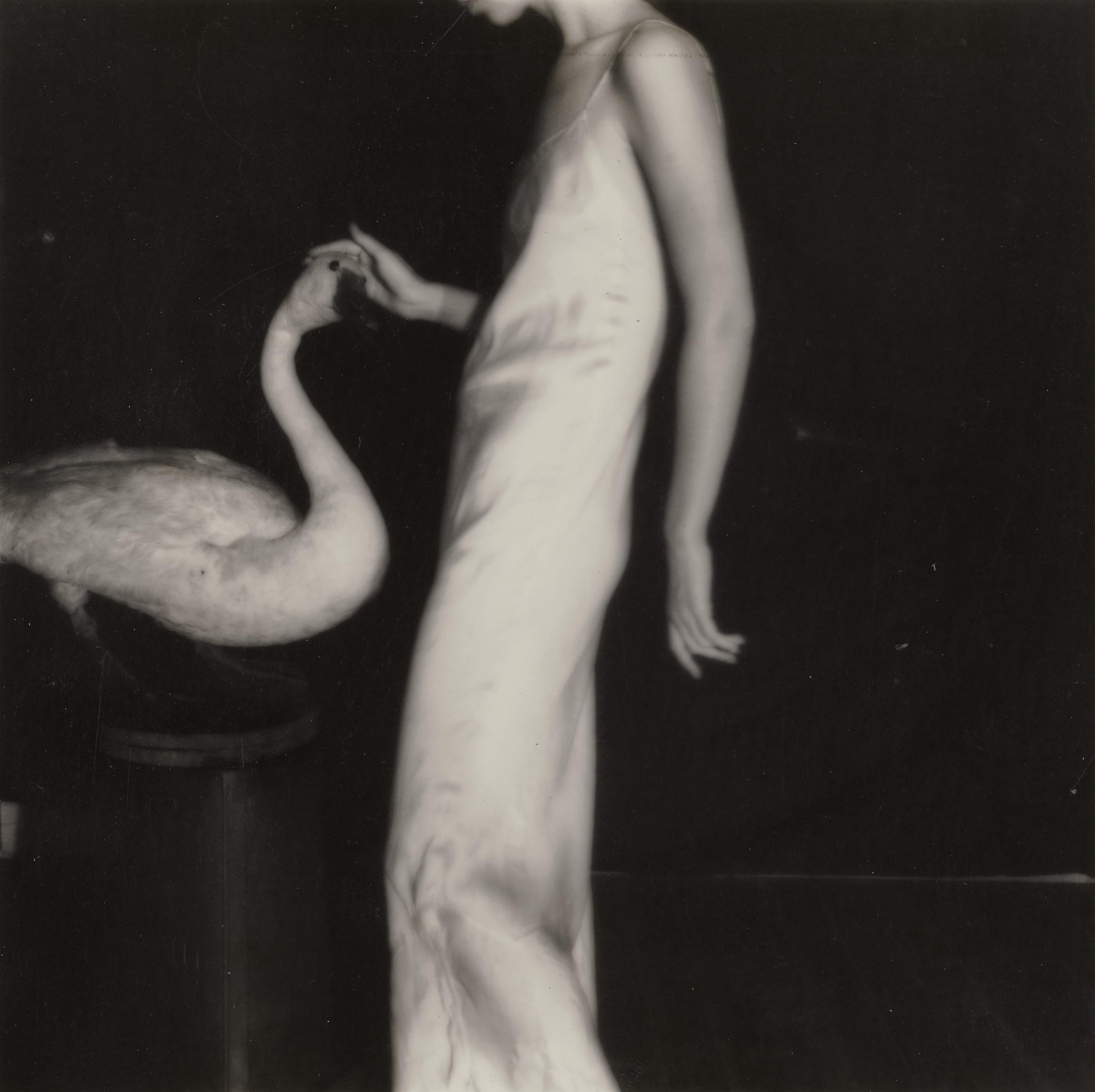 Francesca Woodman - Lucy with Goose, 1977