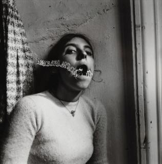 Francesca Woodman - Self-Portrait, Talking To Vince, Providence, Rhode Island, 1975-1978