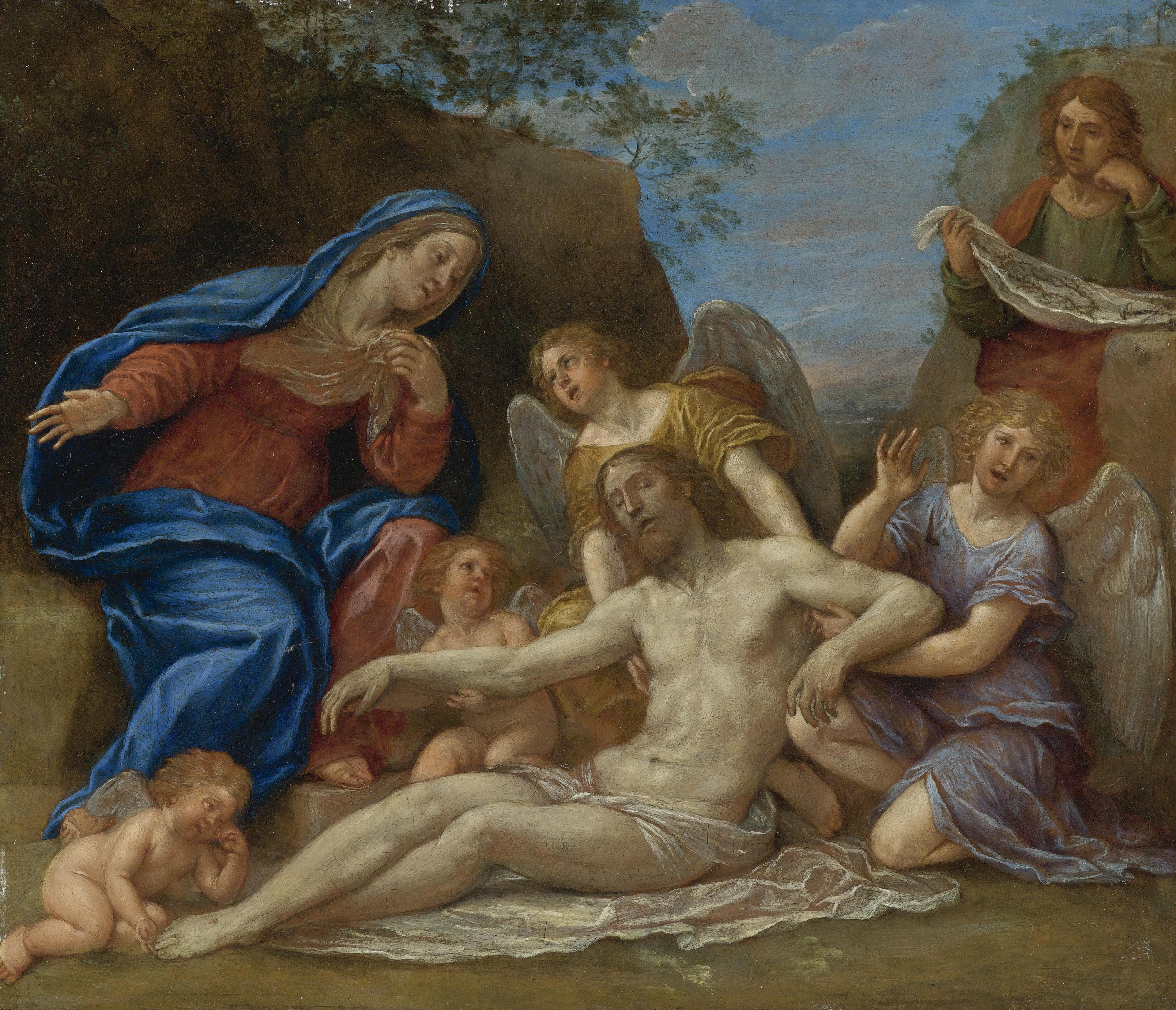 Francesco Albani - Lamentation With The Virgin, St. John And Angels