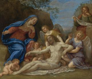 Francesco Albani - Lamentation With The Virgin, St. John And Angels