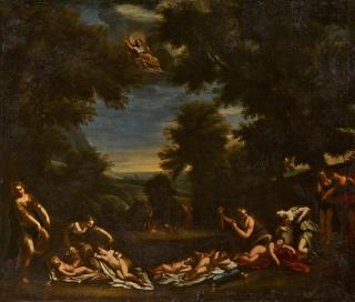 Francesco Albani - Nymphen und Putten.