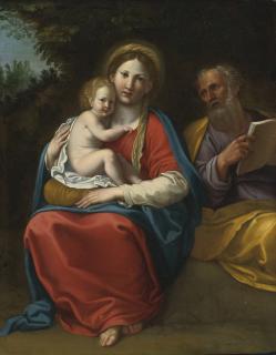 Francesco Albani - The Holy Family In A Landscape