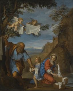 Francesco Albani - The Holy Family In A Landscape