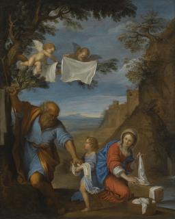 Francesco Albani - The Holy Family In A Landscape