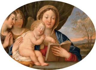 Francesco Albani - The Madonna and Child with attendant angels