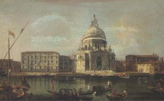 Francesco Albotto - The Basilica of Santa Maria della Salute, Venice, looking south across the Grand Canal