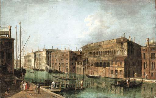 Francesco Albotto - The Grand Canal, Venice, at the Fondaco dei Turchi