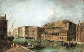 Francesco Albotto - The Grand Canal, Venice, at the Fondaco dei Turchi