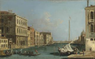 Francesco Albotto - The Grand Canal, Venice, looking east, from the Campo San Vio