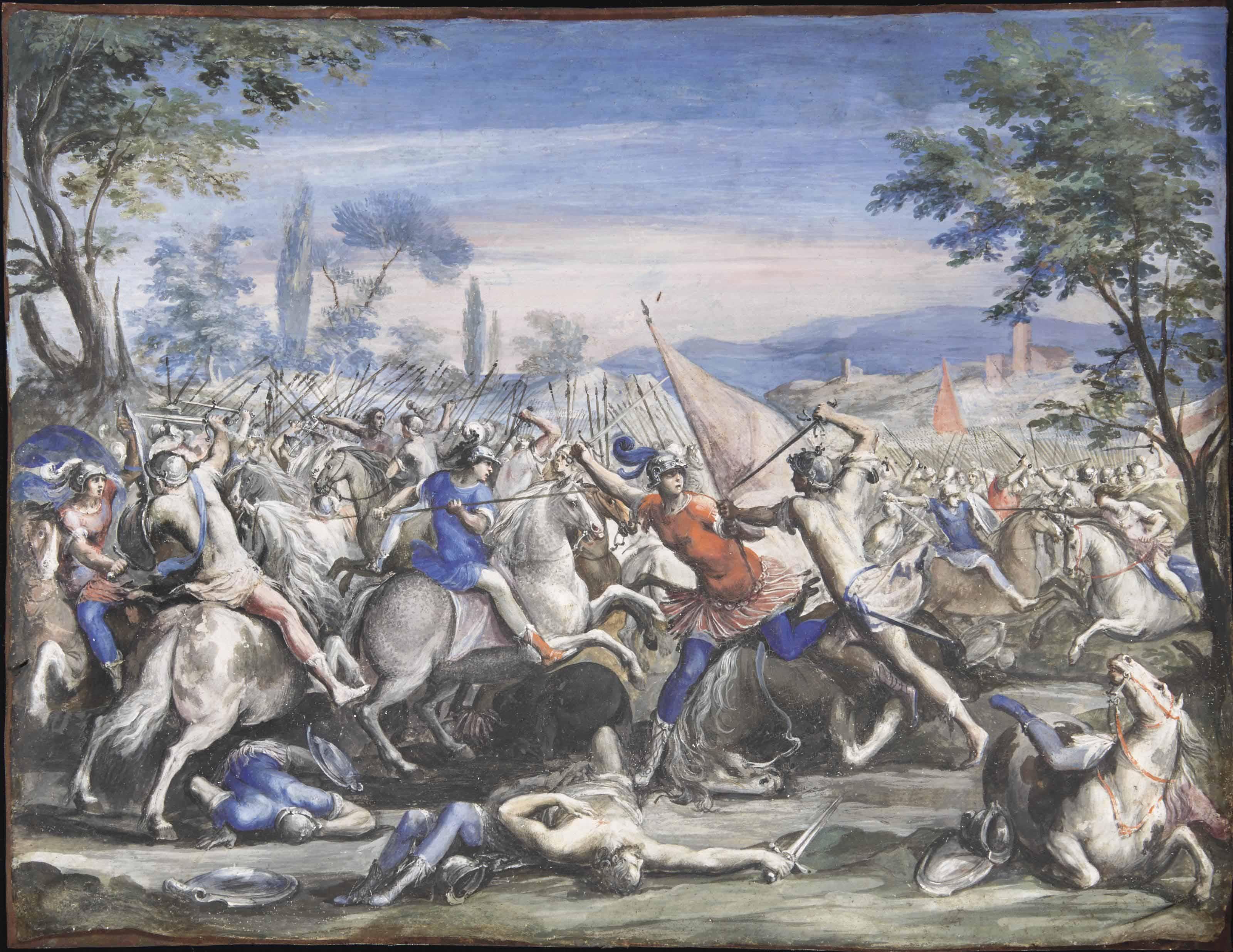 Francesco Allegrini - Battle scene