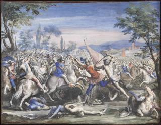 Francesco Allegrini - Battle scene