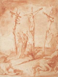 Francesco Allegrini - The Crucifixion with the Virgin, Mary Magdalen and Saint John