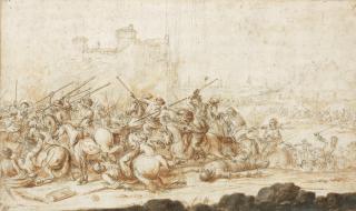 Francesco Antonio Simonini - A cavalry skirmish
