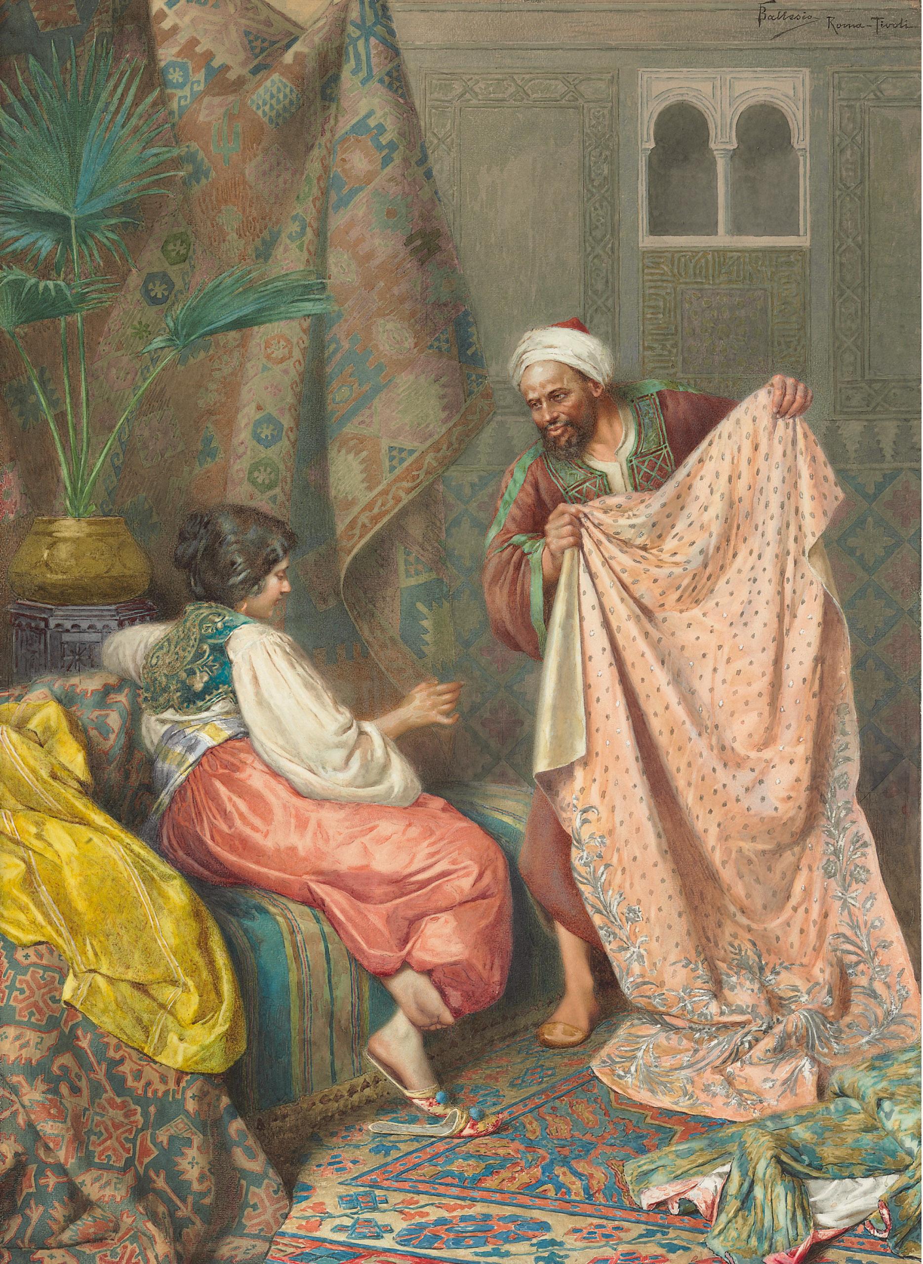 Francesco Ballesio - A young bride selecting her wedding silks