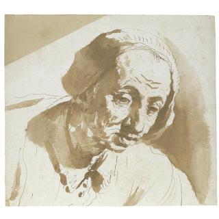 Francesco Barbieri - An Old Man Wearing A Cap