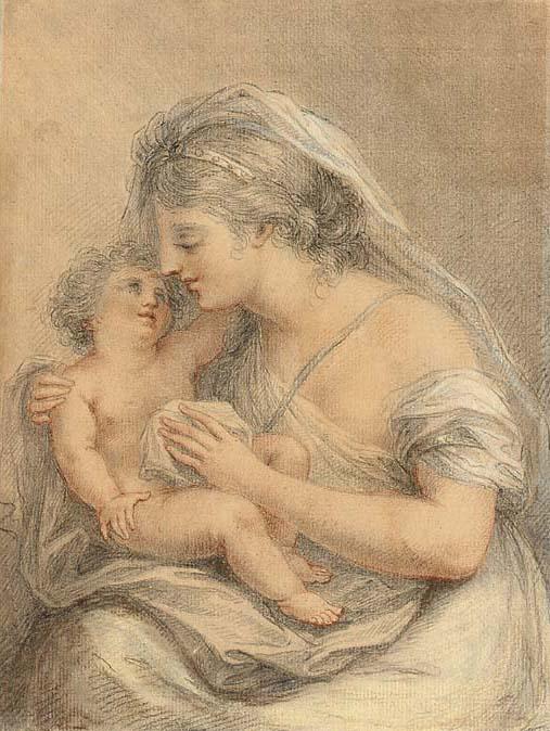 Francesco Bartolozzi - A mother and her child