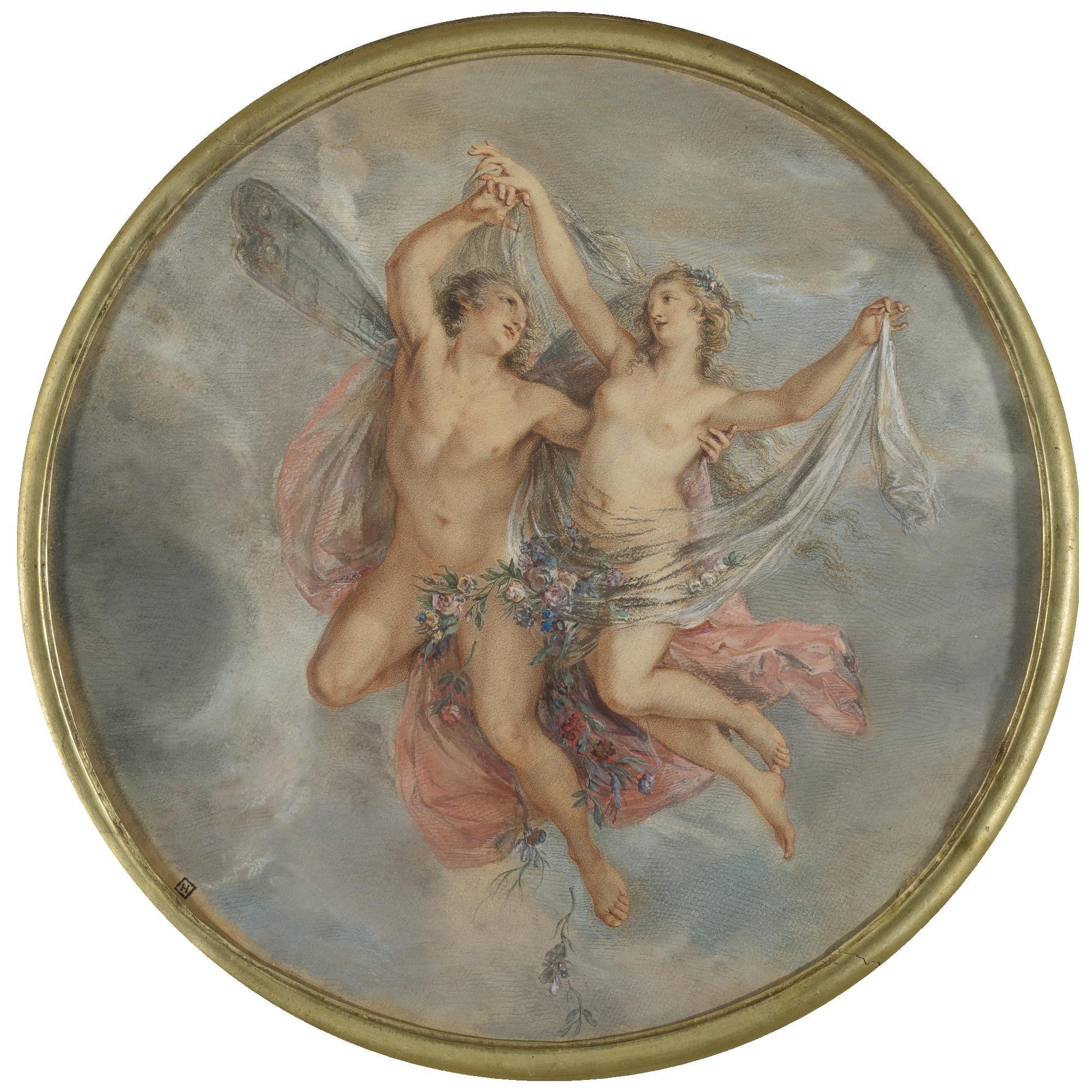 Francesco Bartolozzi - A Pair Of Drawings: Zepherus And Flora And Boreas And Oreithyia