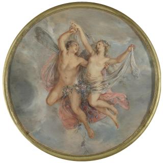 Francesco Bartolozzi - A Pair Of Drawings: Zepherus And Flora And Boreas And Oreithyia