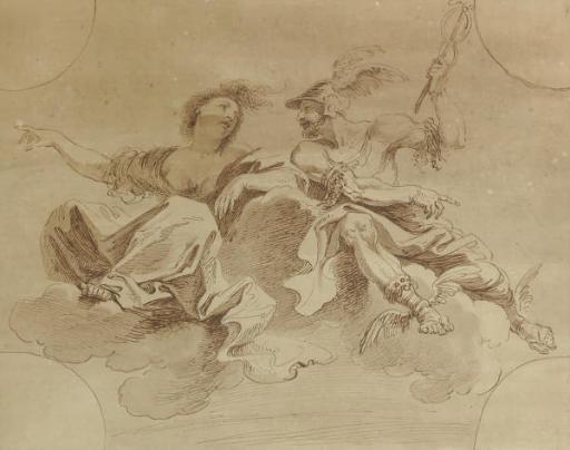 Francesco Bartolozzi - Venus and Mercury, a design for a ceiling