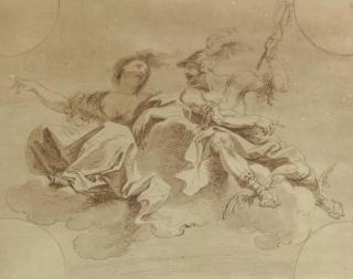 Francesco Bartolozzi - Venus and Mercury, a design for a ceiling