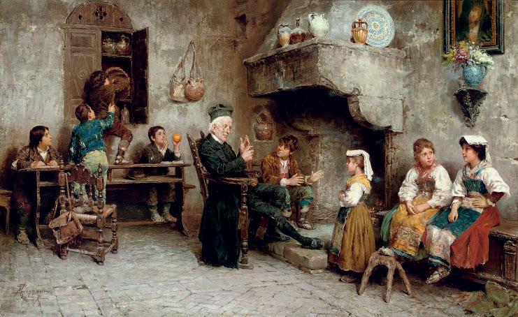 Francesco Bergamini - The Curate\'S Visit