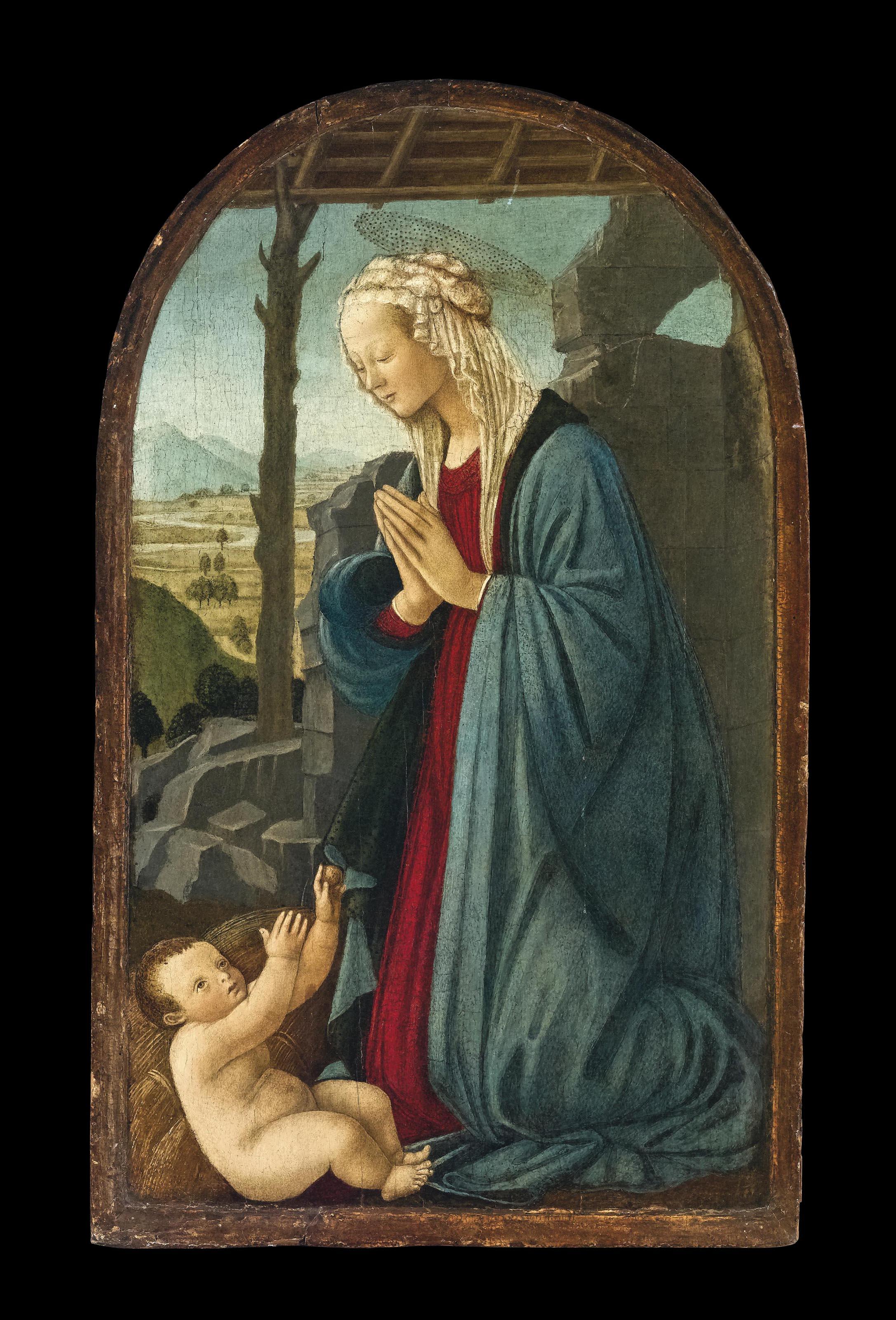 Francesco Botticini - Madonna in adorazione del Bambino