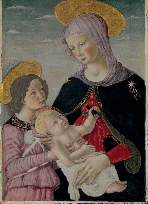 Francesco Botticini - The Madonna and Child with Saint John the Baptist
