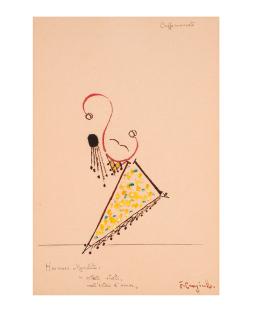 Francesco Cangiullo - Hermosa Manolita (Caffèconcerto), Circa 1916