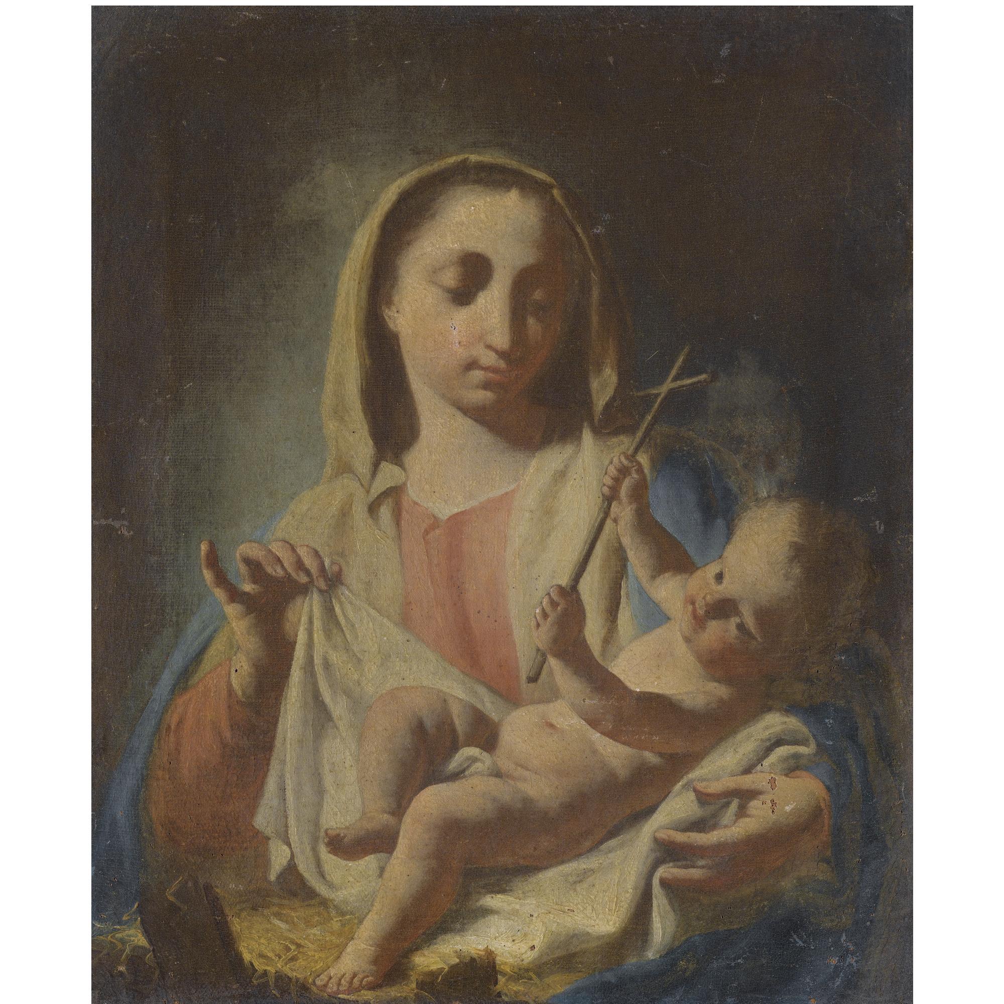 Francesco Capella called Daggiu - The Madonna And Child
