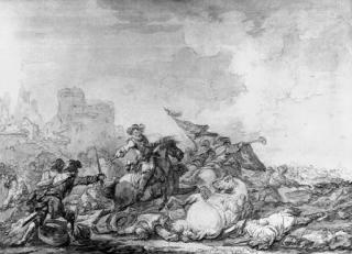 Francesco Casanova - A battle outside a city