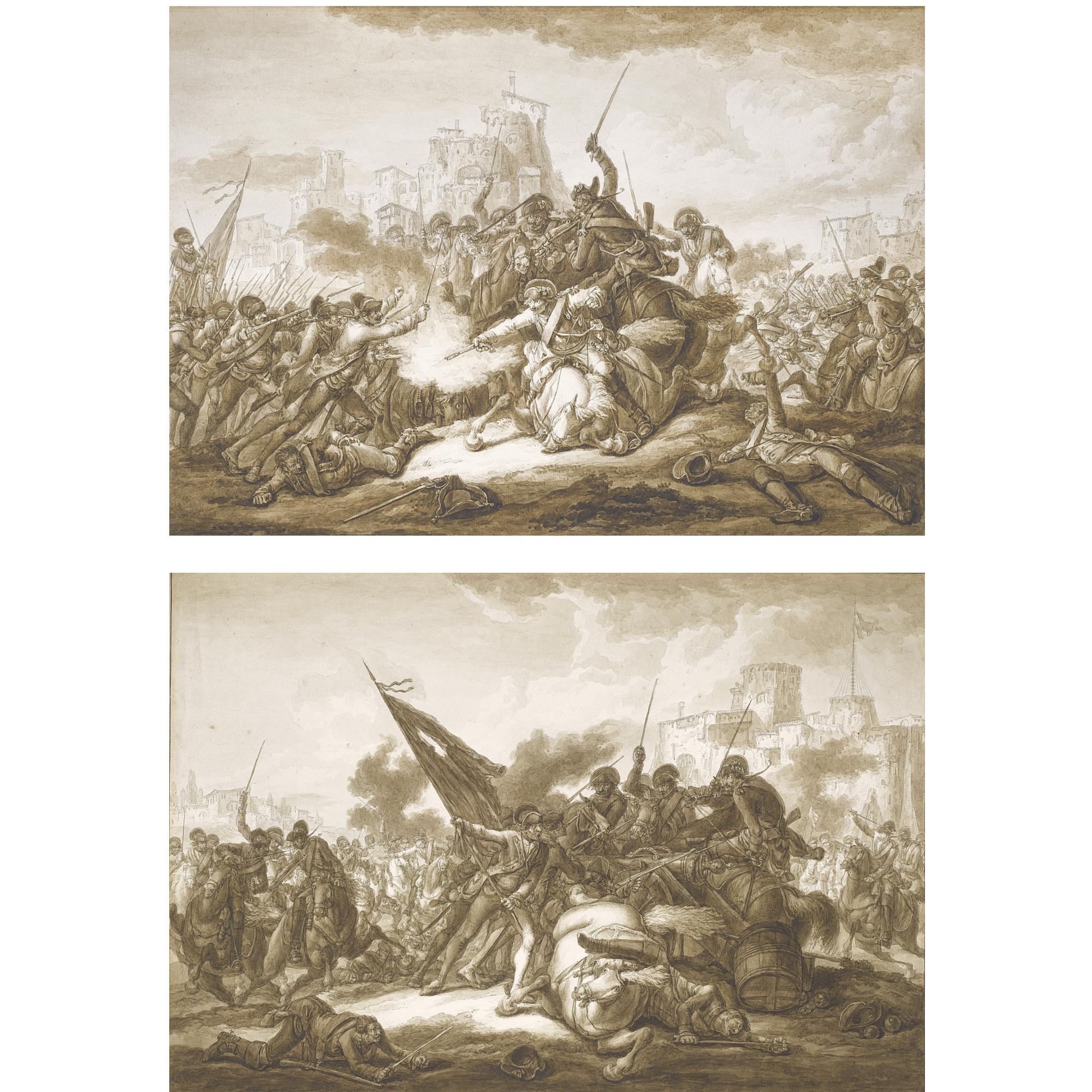 Francesco Casanova - A Pair Of Battle Scenes